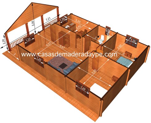 Casas de Madera modelo Ciudad Real