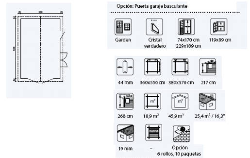 Caseta de jard�n Garage 3 - Imagen 2